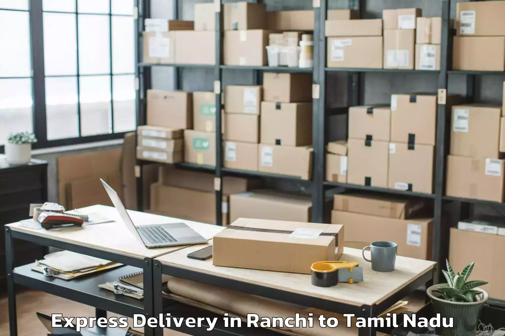 Book Ranchi to Aduthurai Express Delivery